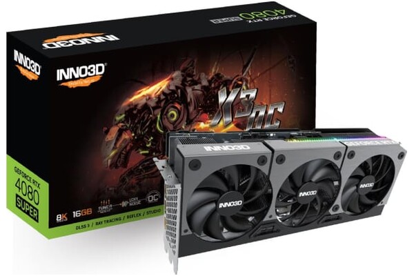 Karta graficzna Inno3D RTX 4080 SUPER X3 OC 16GB GDDR6X