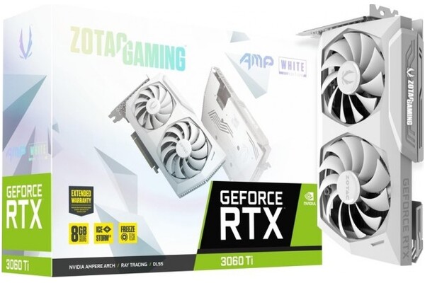 Karta graficzna ZOTAC RTX 3060 Ti AMP White 8GB GDDR6