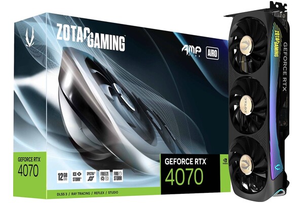 Karta graficzna ZOTAC RTX 4070 AMP Airo 12GB GDDR6X