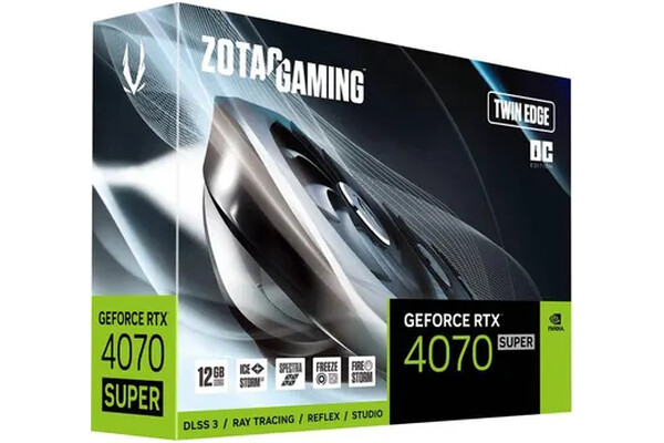 Karta graficzna ZOTAC RTX 4070 SUPER Twin Edge OC 12GB GDDR6X