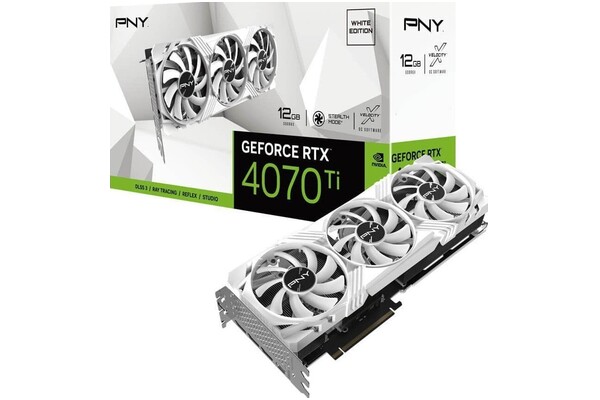 Karta graficzna PNY RTX 4070 Ti Verto White 12GB GDDR6X