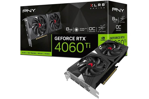 Karta graficzna PNY RTX 4060 Ti Verto Gaming Dual Fan OC 8GB GDDR6