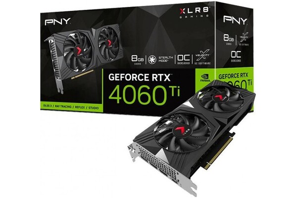 Karta graficzna PNY RTX 4060 Ti Verto Dual Fan OC 8GB GDDR6
