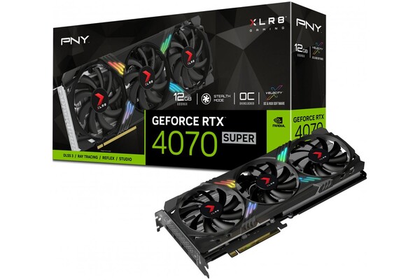Karta graficzna PNY RTX 4070 SUPER Verto Gaming Epic-X OC 12GB GDDR6X