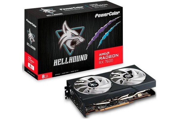 Karta graficzna POWERCOLOR RX 7600 Hellhound OC 8GB GDDR6