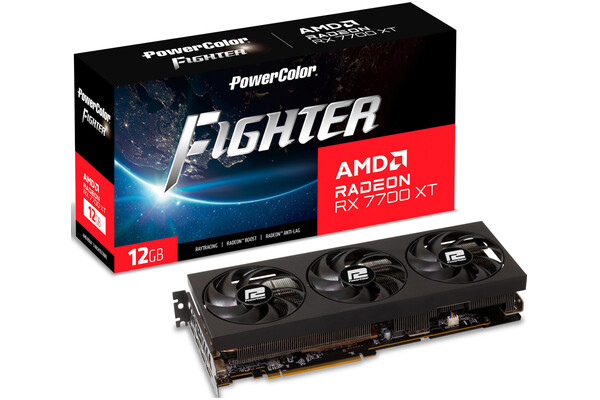 Karta graficzna POWERCOLOR RX 7700 XT Fighter OC 12GB GDDR6