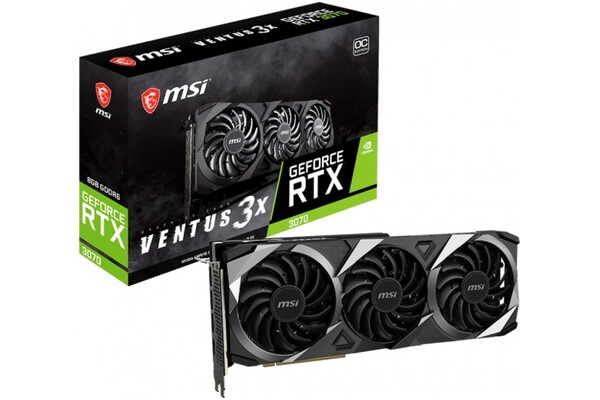 Karta graficzna MSI RTX 3070 Ventus 3X OC 8GB GDDR6