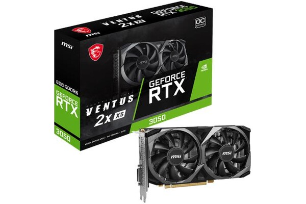 Karta graficzna MSI RTX 3050 Ventus 2X OC 8GB GDDR6