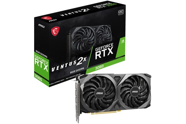 Karta graficzna MSI RTX 3060 Ventus 2X OC 8GB GDDR6