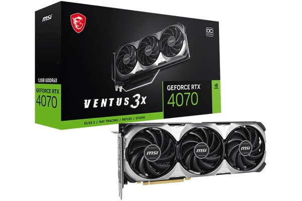 Karta graficzna MSI RTX 4070 Ventus 3X OC 12GB GDDR6X