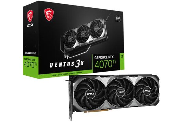 Karta graficzna MSI RTX 4070 Ti E1 Ventus 3X OC 12GB GDDR6X
