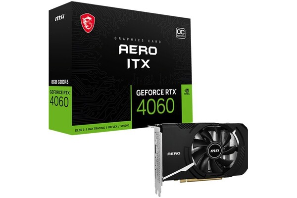 Karta graficzna MSI RTX 4060 Aero ITX OC 8GB GDDR6