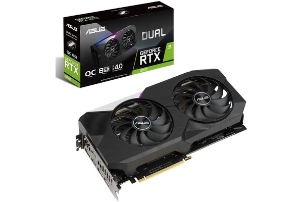 Karta graficzna ASUS RTX 3070 V2 Dual Gaming OC 8GB GDDR6