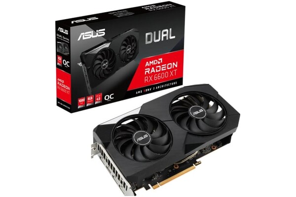 Karta graficzna ASUS RX 6600 XT Dual OC 8GB GDDR6
