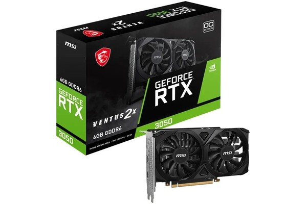 Karta graficzna MSI RTX 3050 Ventus 2X OC 6GB GDDR6
