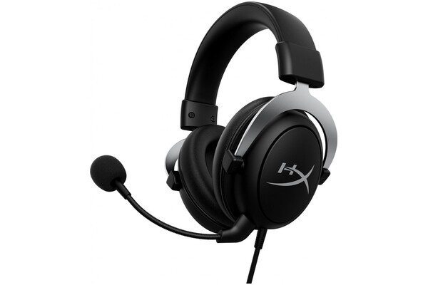 Słuchawki HYPERX Cloudx Nauszne Przewodowe srebrny