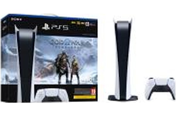 Konsola Sony PlayStation 5 Digital 825GB biały + God of War Ragnarok