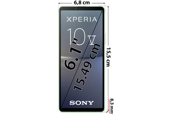 Smartfon Sony Xperia 10 V 5G zielony 6.1" 6GB/128GB