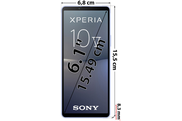 Smartfon Sony Xperia 10 V 5G fioletowy 6.1" 6GB/128GB