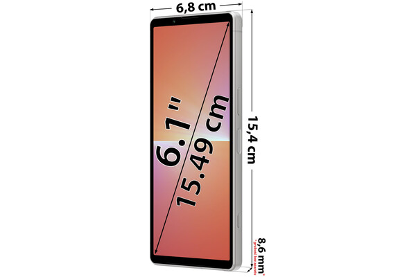 Smartfon Sony Xperia 5 V 5G platynowy 6.1" 8GB/128GB