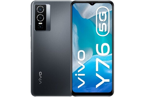 Smartfon vivo Y76 5G grafitowy 6.58" 8GB/256GB