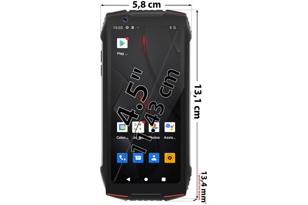 Smartfon CUBOT King Kong Mini 3 czarno-czerwony 4.5" 6GB/128GB