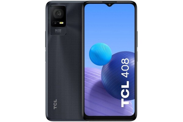Smartfon TCL 408 czarny 6.6" 4GB/64GB