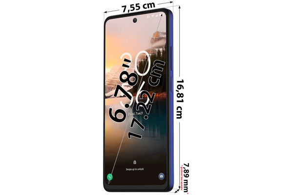 Smartfon TCL 40 niebieski 6.78" 8GB/256GB