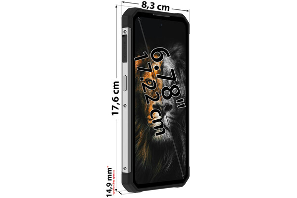 Smartfon OUKITEL WP 17 czarny 6.78" 8GB/128GB