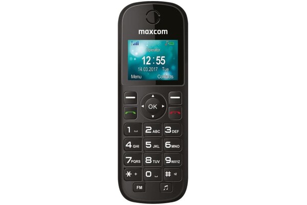 Smartfon MaxCom czarny 1.77" poniżej 0.1GB/poniżej 0.5GB