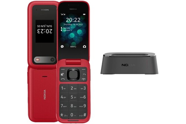 Smartfon NOKIA 2660 czerwony 2.8" poniżej 0.1GB/poniżej 0.5GB