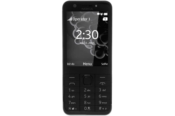 Smartfon NOKIA 230 czarno-szary 2.8" poniżej 0.1GB/poniżej 0.5GB