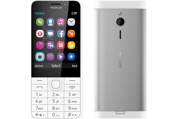 Smartfon NOKIA 230 biały 2.8 poniżej 0.1GB/poniżej 0.5GB