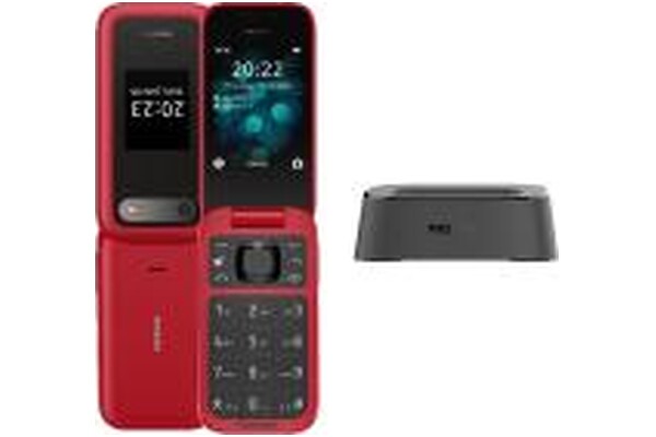 Smartfon NOKIA 2660 czerwony 2.8" poniżej 0.5GB/