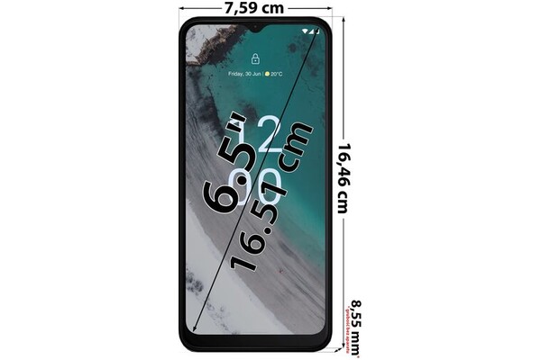 Smartfon NOKIA C32 szary 6.5" 4GB/64GB