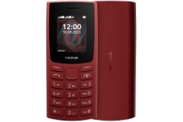Smartfon NOKIA 105 czerwony 1.8" poniżej 0.5GB/