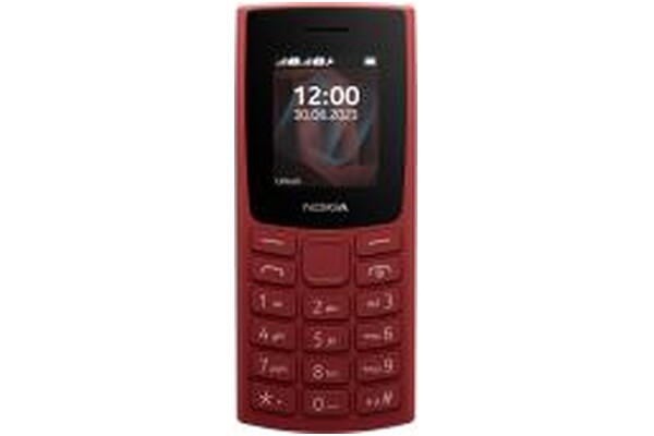 Smartfon NOKIA 105 czerwony 1.8" poniżej 0.5GB/