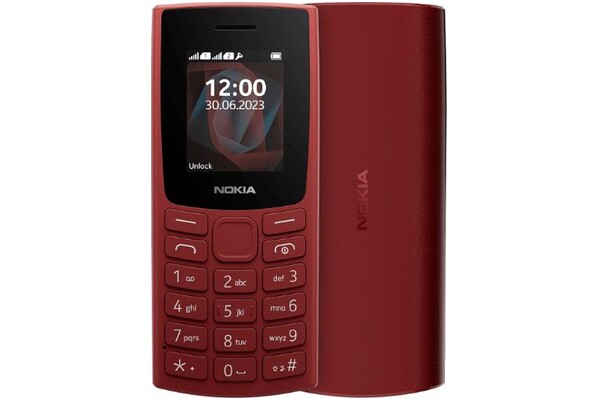 Smartfon NOKIA 105 czerwony 1.8" poniżej 0.5GB/