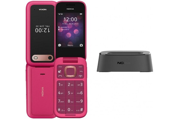 Smartfon NOKIA 2660 różowy 2.8" poniżej 0.1GB/poniżej 0.5GB