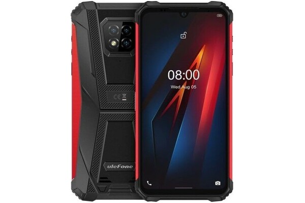 Smartfon Ulefone Armor 8 czarno-czerwony 6.1" 4GB/64GB