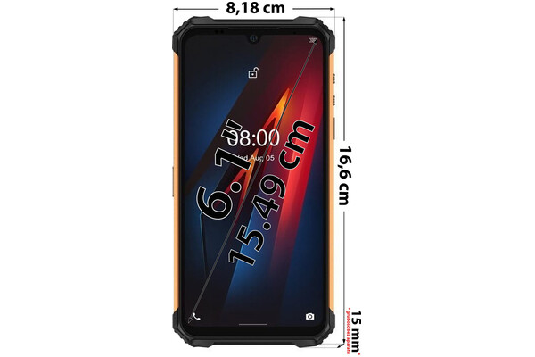 Smartfon Ulefone Armor 8 czarno-pomarańczowy 6.1" 4GB/64GB