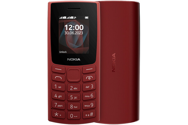 Smartfon NOKIA 105 czerwony 1.8" 0.1GB/poniżej 0.5GB