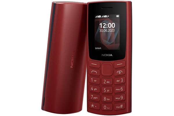 Smartfon NOKIA 105 czerwony 1.8" 0.1GB/poniżej 0.5GB