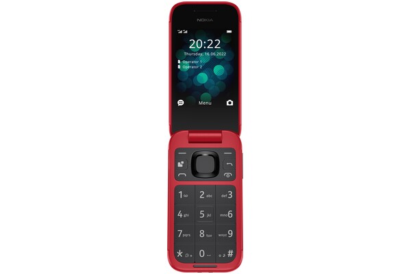 Smartfon NOKIA 2660 czerwony 1.77" poniżej 0.1GB/poniżej 0.5GB
