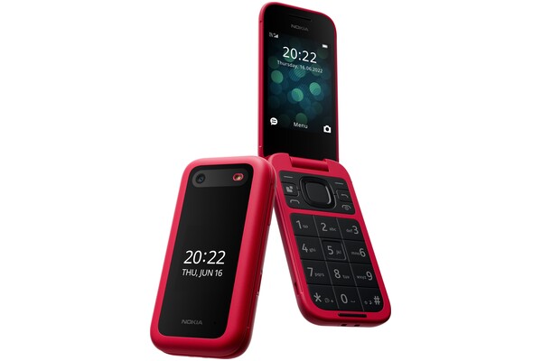Smartfon NOKIA 2660 czerwony 1.77" poniżej 0.1GB/poniżej 0.5GB