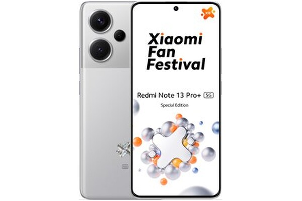 Smartfon Xiaomi Redmi Note 13 Pro+ 5G srebrny 6.67" 12GB/512GB