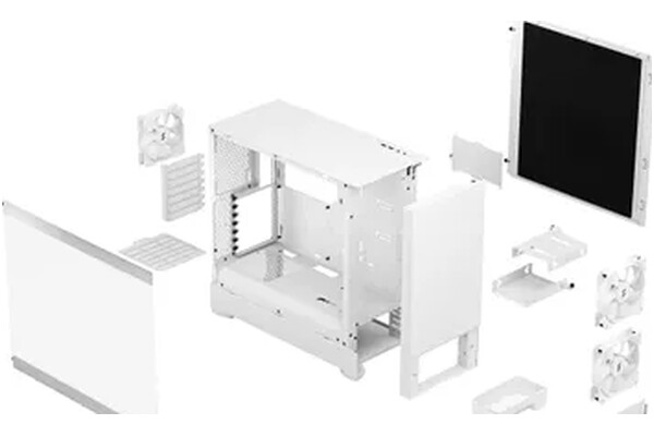 Obudowa PC Fractal Design Pop Silent TG Tower biały