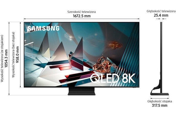 Telewizor Samsung QE75Q800TATXXH 75" 8K Ultra HD QE75Q800TAT