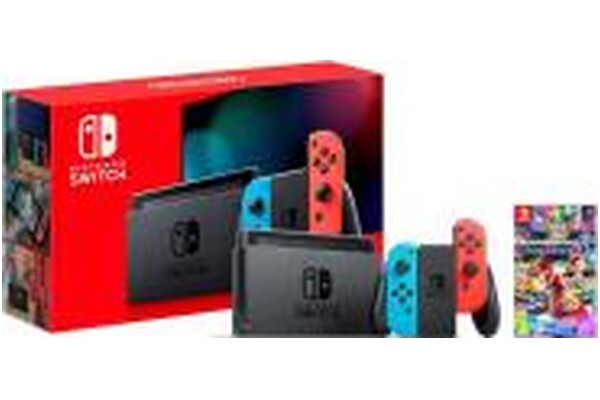 Konsola Nintendo Switch 32GB Czerwono-niebieski + Mario Kart 8 Deluxe