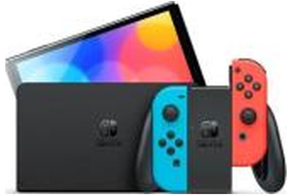 Konsola Nintendo Switch OLED 64GB Czerwono-niebieski + Super Mario Bros Wonder